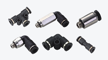 Compact One Touch Tube Fittings, Mini Type Push In Air Fittings