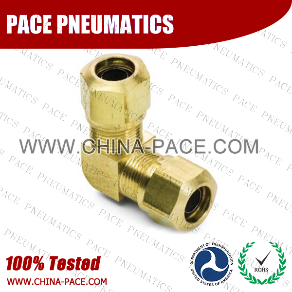 3/8 Brass Compression Connector Pack of 5 Pack of 5 Parker VS68AB-8-6-pk5 Air Brake D.O.T 1/2 Compression Style Fitting 1/2 3/8 Tube to Pipe
