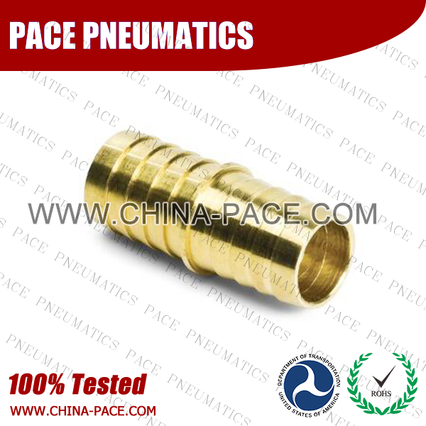 Solid Brass Air Hose Fittings 1/4" Barb Reducer Quick Connect
