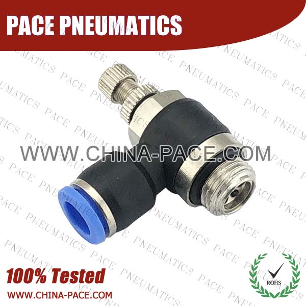 PSC-G,speed controoler,Pneumatic Fittings, Air Fittings, one touch tube fittings, Nickel Plated Brass Push in Fittings