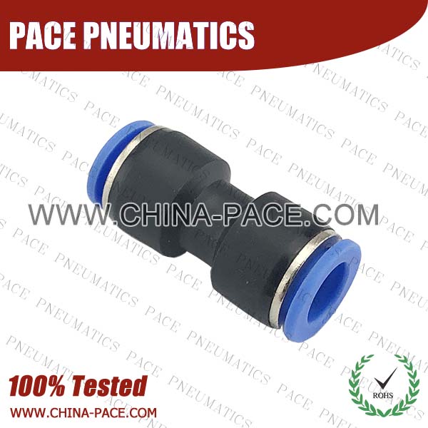 Union Straight Pneumatic Fittings with npt and bspt thread, Air Fittings, one touch tube fittings, Pneumatic Fitting, Nickel Plated Brass Push in Fittings