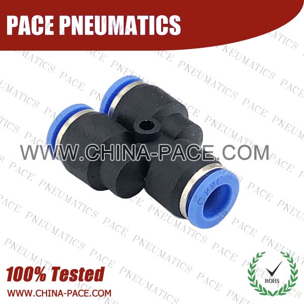 Union Y Pneumatic Fittings with npt and bspt thread, Air Fittings, one touch tube fittings, Pneumatic Fitting, Nickel Plated Brass Push in Fittings