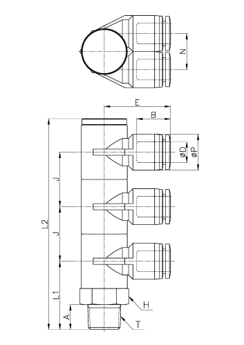 PC,Pneumatic Fittings with NPT AND BSPT thread, Air Fittings, one touch tube fittings, Pneumatic Fitting, Nickel Plated Brass Push in Fittings